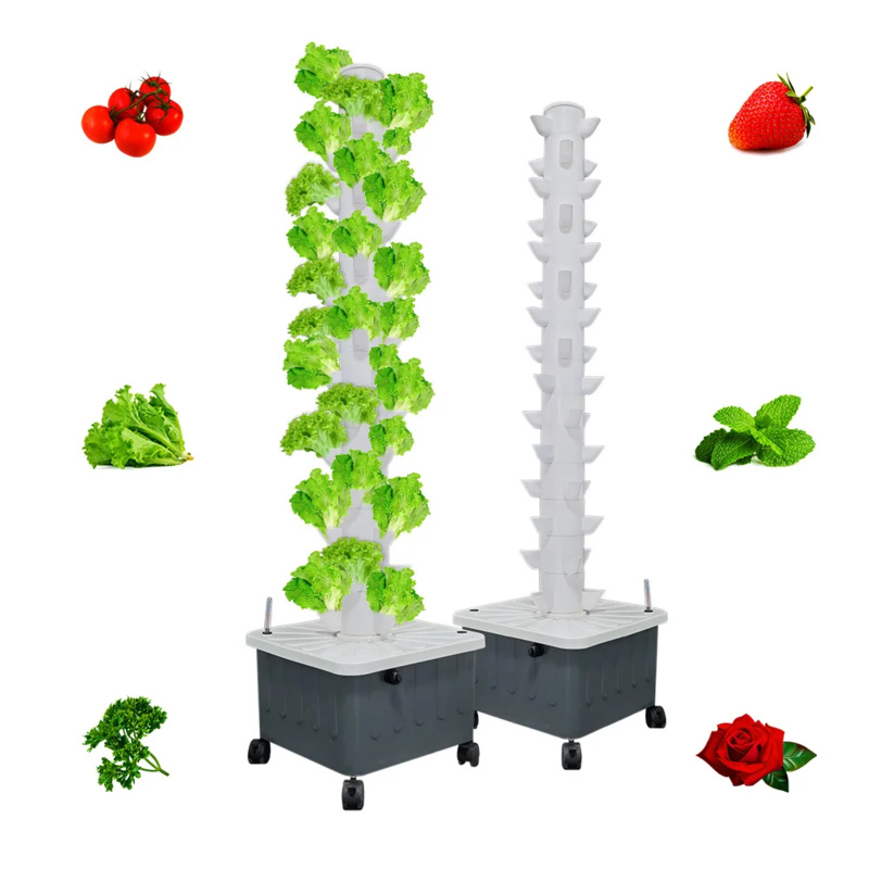 Hydroponic Tower Planter - Torre hidropônica vertical para jardim doméstico,
