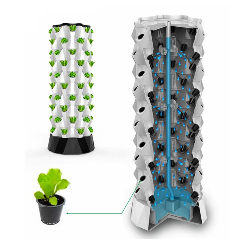 Torre de Cultivo Vertical, Sis - Hydroponic Tower Planter avaliação e preço