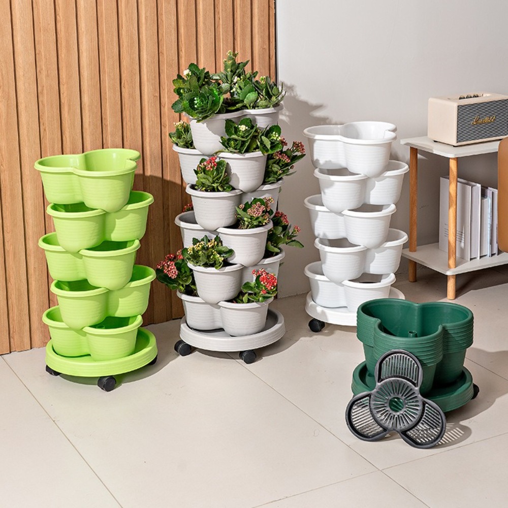 Novo Vaso de Flores Vertical E - Hydroponic Tower Planter avaliação e preço